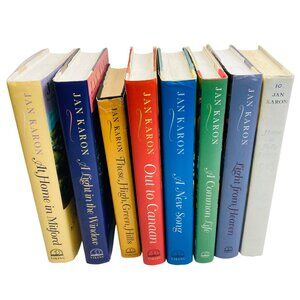 Set Of 8 Jan Karon Mitford Series 1-6, 9, 10 Hardcover Books Vintage 90s